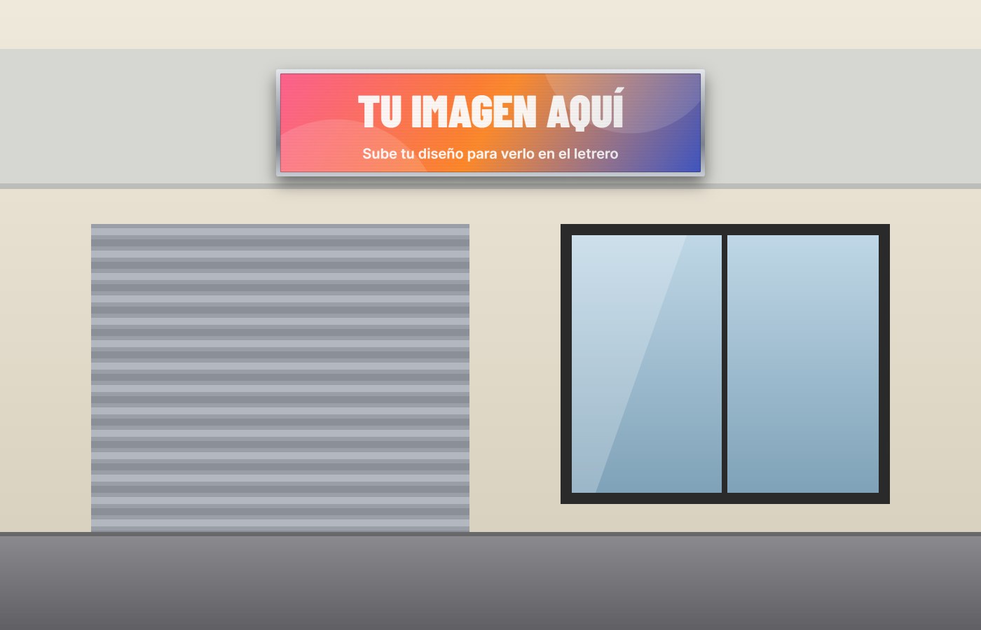 Bastidor en lona en tu fachada
